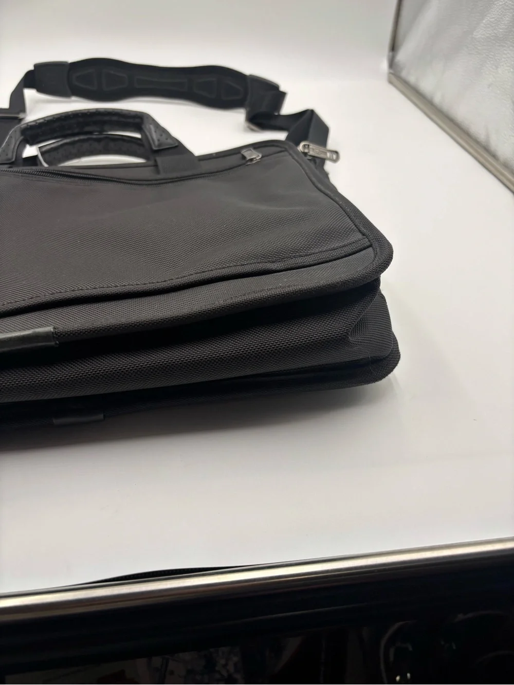 Victorinox Black Laptop Messenger Bag with Padded Strap